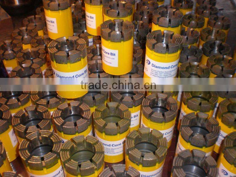 HQ,PQ,AW,BX Impregnated diamond core drill bit