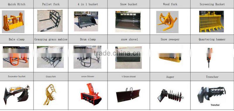 chinese construction machine 3t wheel loader with wood fork for sale