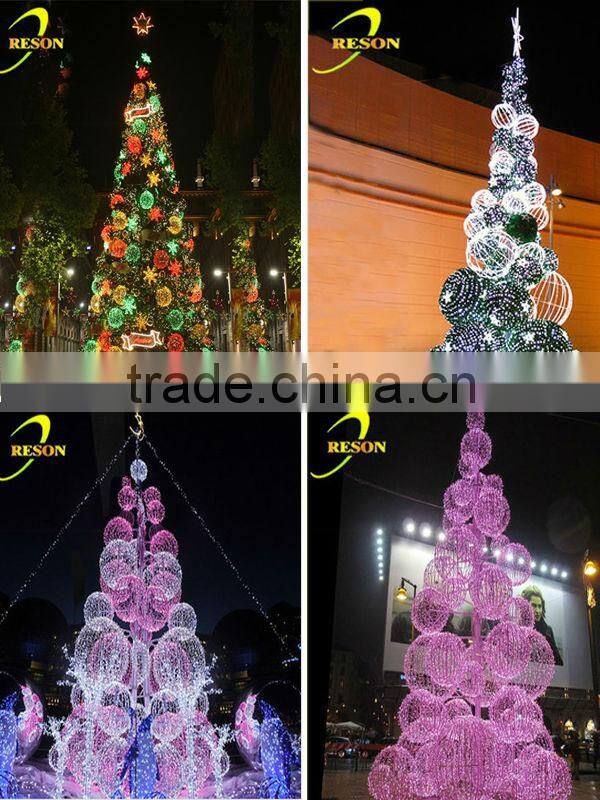 stage decoration themes candle lights for christmas trees