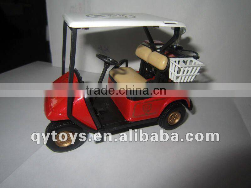 6 Color Aolly return-power Golf Car Model Toy Die cast Model