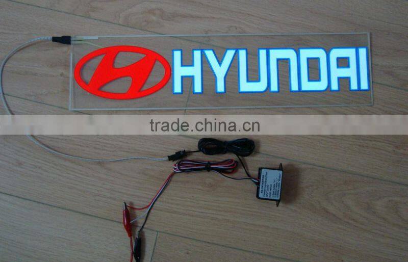 400mmX100mm EL flash car sticker,EL flashing sticker,equalizer el car sticker