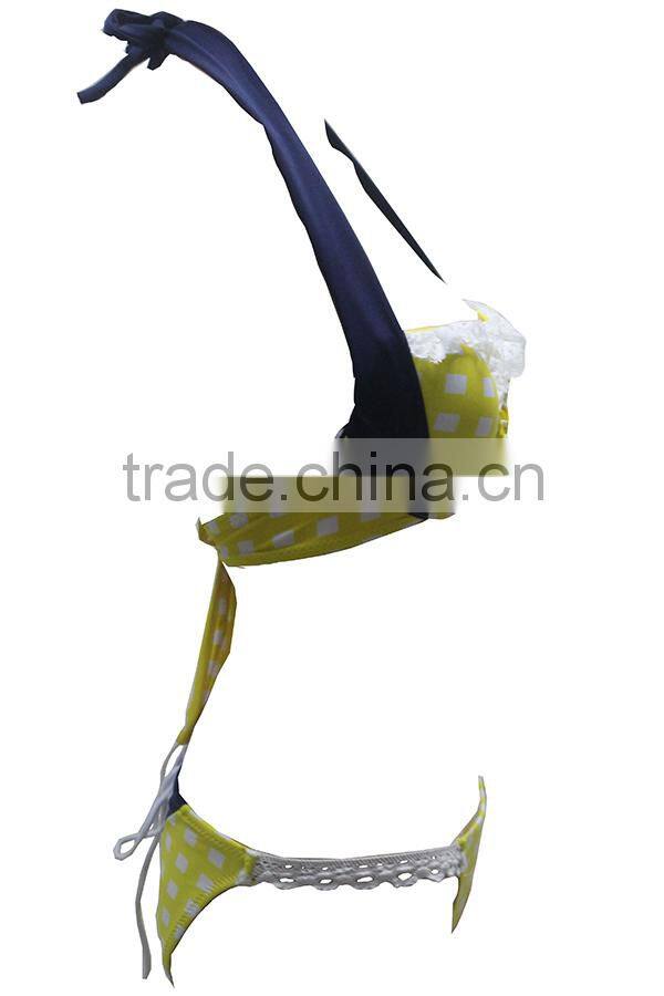 2015 hot style high quality halter bikini