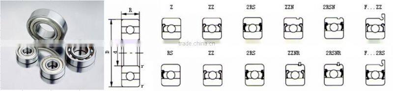 special bearing 6203-15ZZ 6203-15-2RS non standard ball bearing 6203ZZ/2RS bore 15mm deep groove ball bearing 15X40X12mm