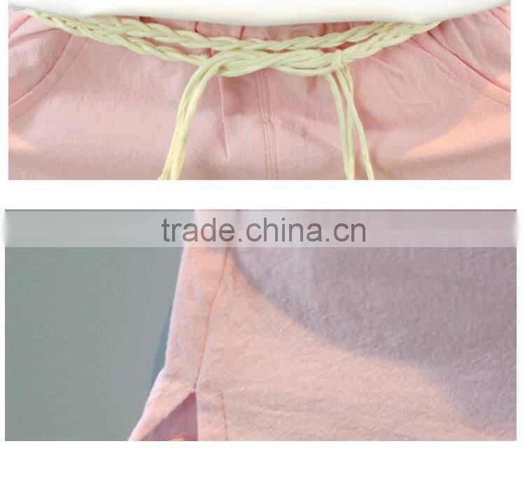 Hot Selling Lovely Printing Letters Comfort Kids Ruffle Clothing Set for Girls