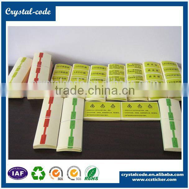 Contemporary promotional adhesive paper sticker