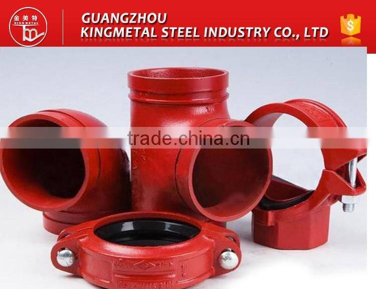 mining industry iron pipe fittings of grooved cross