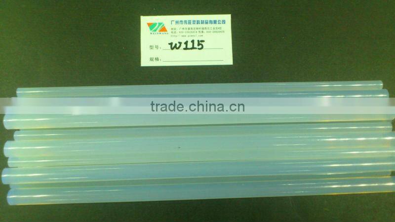 W115 clear hot melt glue stick 11mm for packing