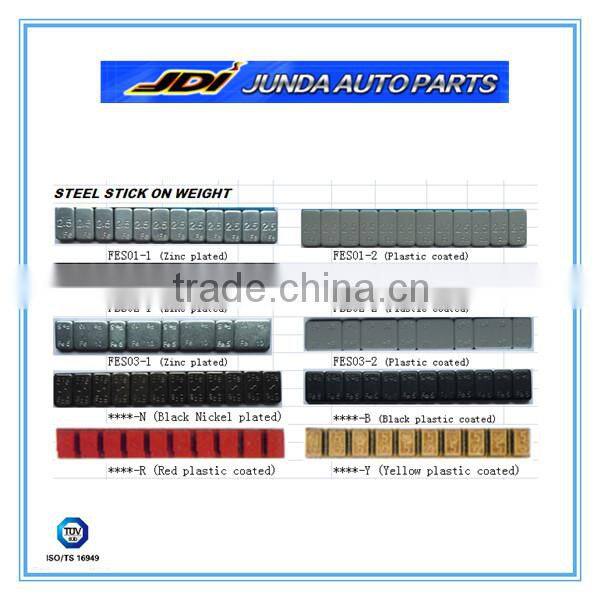 Steel Fe iron stick on wheel weight steel adhesive wheel weight