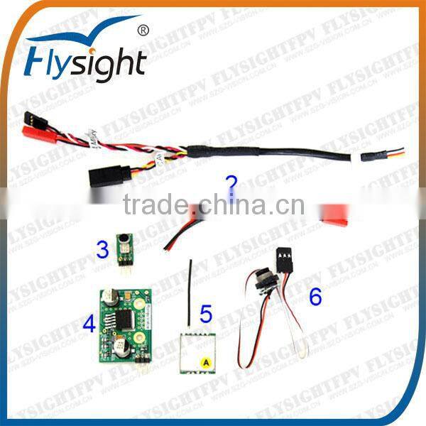 G2654 CM100T mini fpv 1g 520tvl camera /w 5.8g wireless transmitter 200mw module with