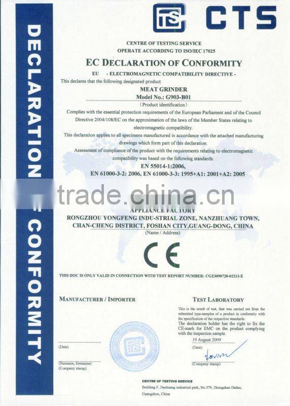 Multi Functional Middle Power Meat Grinder G912