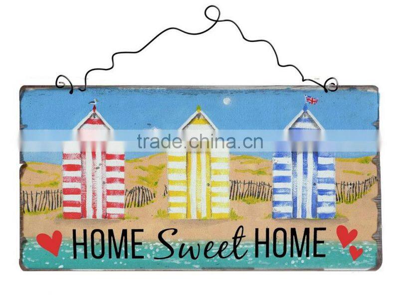 Indoor And Outdoor Wall Printing With Beach Hut