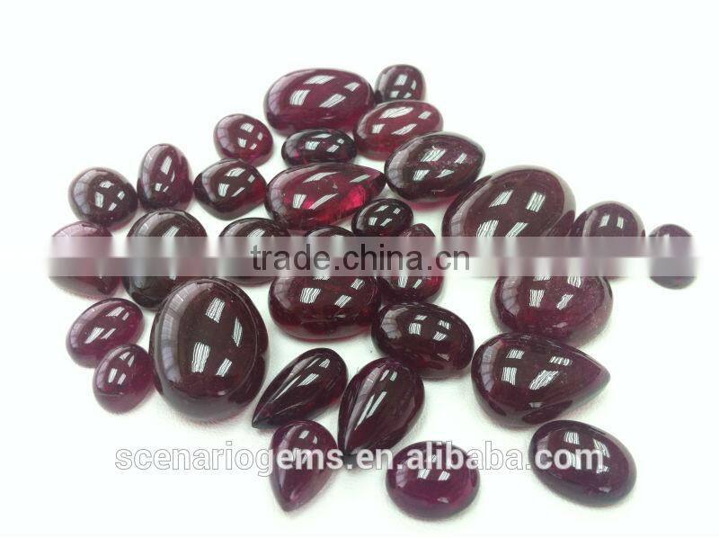 Natural Multi-Shape Cabs Loose Gemstone Rubellite Cabochon