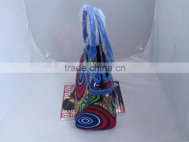 2016 Africa wax fabric lady handbags , tote shouder bags handbag for women