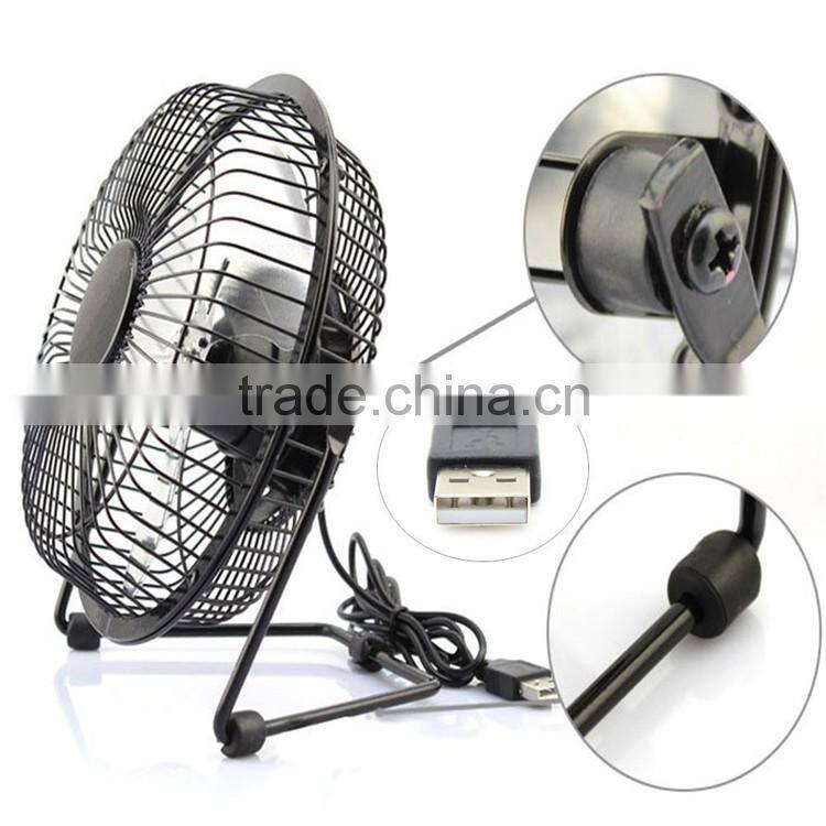 High quality cooling super mute metal mini usb fan for laptop notebook with key switch