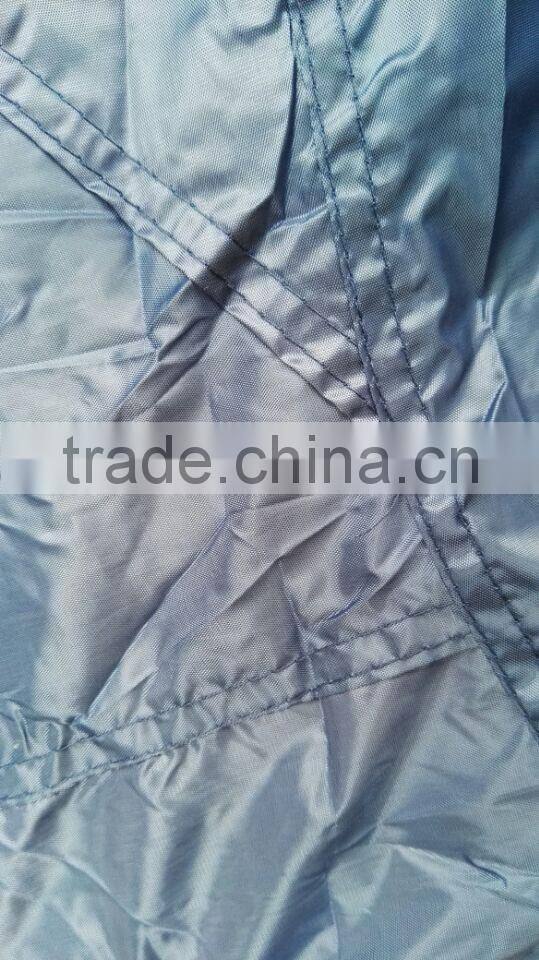 190T polyester blue foldable motorcycle cover outdoor cover