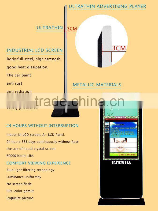 Transparent lcd advertising display