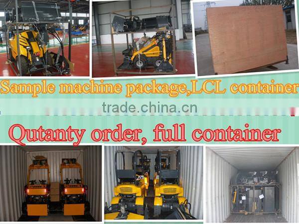 mini skid steer loader 4 in 1 bucket