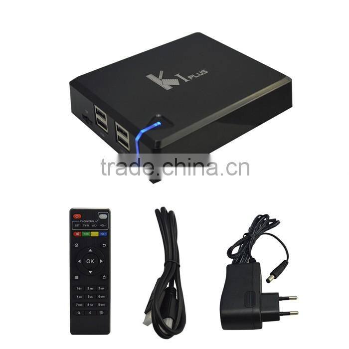 Newest Android5.1 TV Box K1plus 1GB Ram 8GB Flash Quad core KODI pre-installed S905 K1plus TV Box