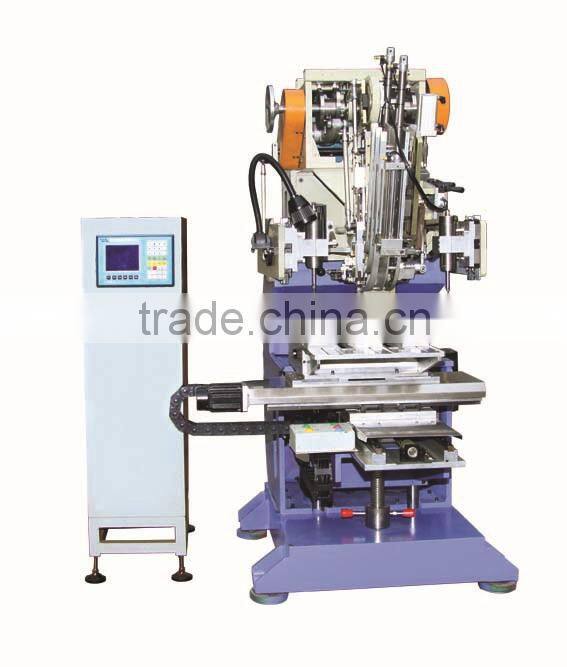 High Speed Flat Wire Drilling and Tufting Machine for Roller Brush/ Wood Roller Hair Brush Machine