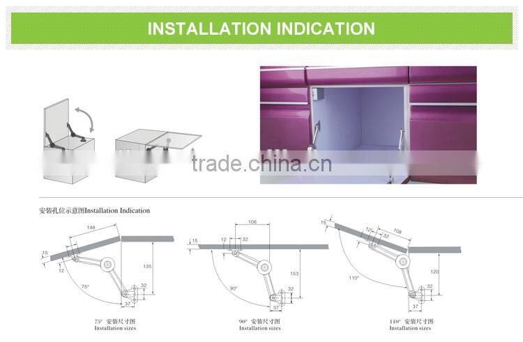 Popular free stay lid support kitchen cabinet furniture cabinet support
