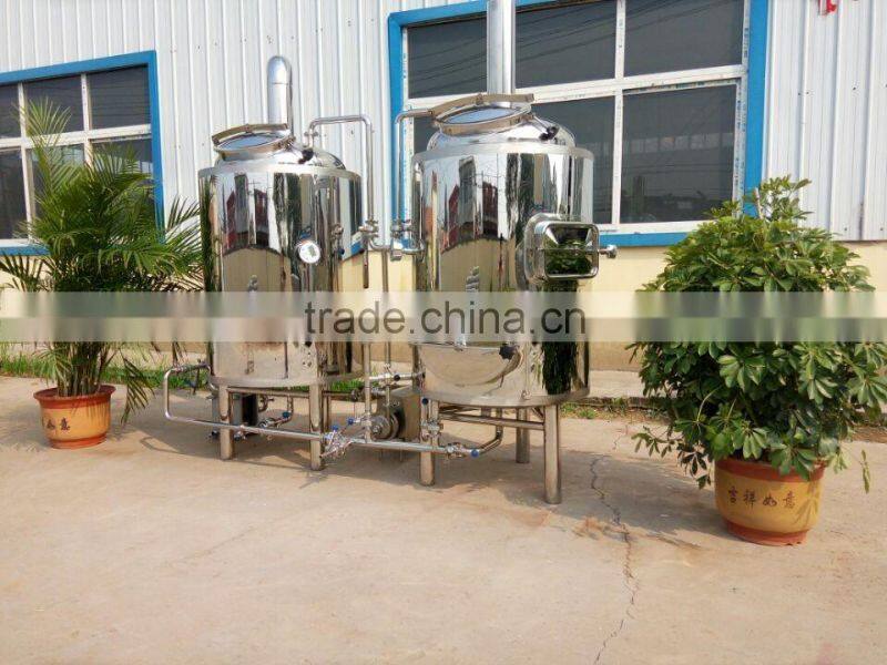 stainless steel beer making equipment with insulatio jacket tank