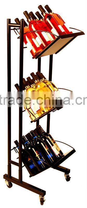 2013 finely home made wine rack beer display rack HXS-684