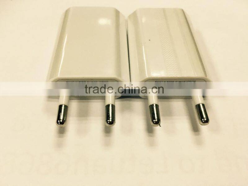 USB power adapter for iphone, samsung mobile, European USB Power Adapter EU Plug Wall Travel Charger For iPhone 6 5S 5C(White)