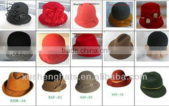 baoding factory wool floppy hat with big brim felt hat