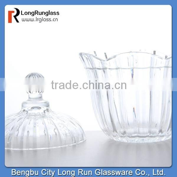 LongRun 180mm Mongolian style medium glass candy dish