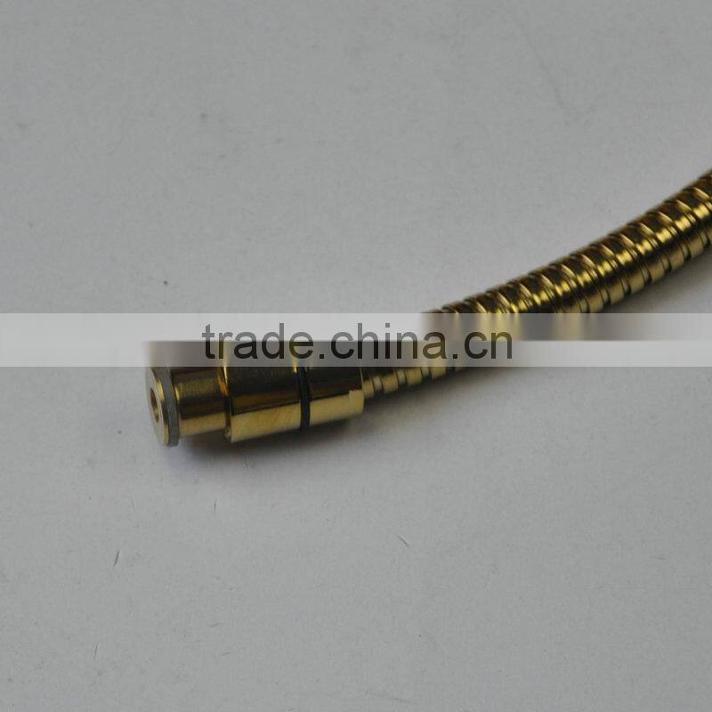 Best quality stainless steel gold imitated double locks shower tube