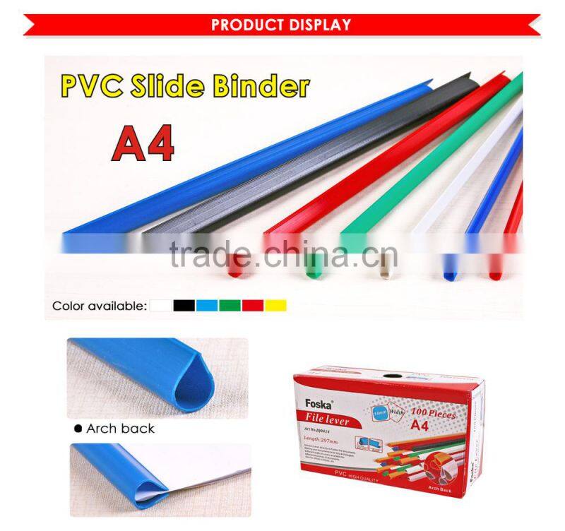 Hot sale A4 arch back PVC slider binder
