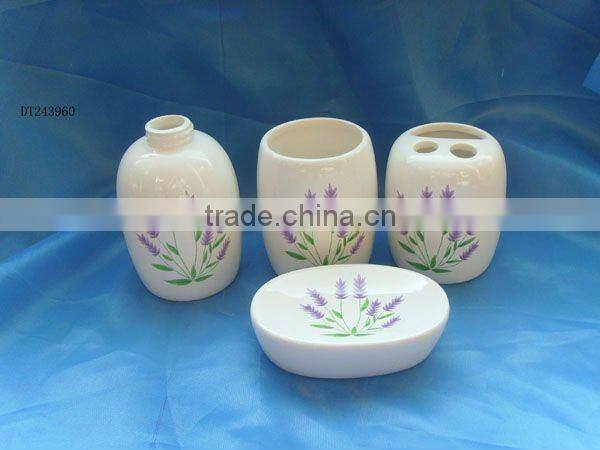 4pcs ceramic bathroom set