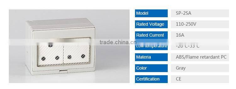 Waterproof Dimmer Switch Waterproof Light Switcher Cover(SP-2SA)