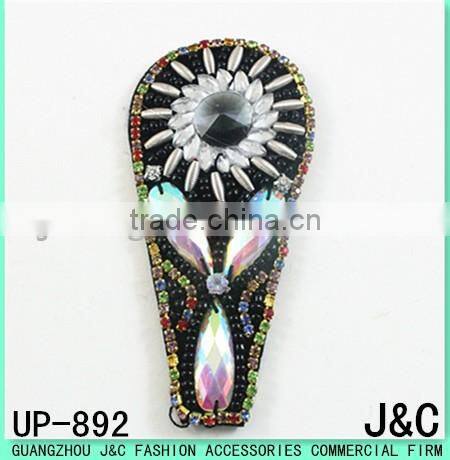 2017 newest Acrylic beaded sandals uppers