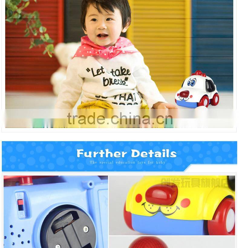Chuangfa toys--BO doggy cars toys, bump & go animal toys car with light & music