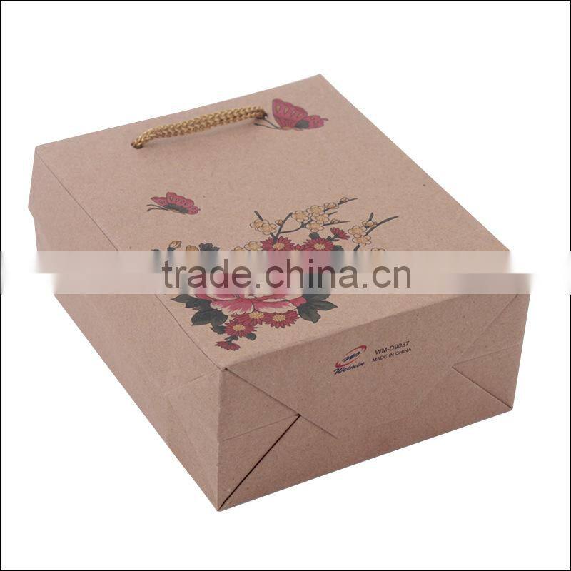 2015 The Newest Rose Designer Cheap Paper Shopping Bags Gifts Bags