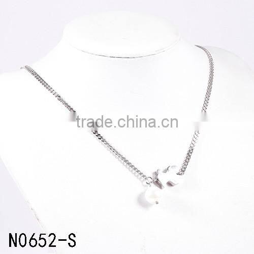 fashion jewelry 2016 stainless steel bear pendant silver necklace