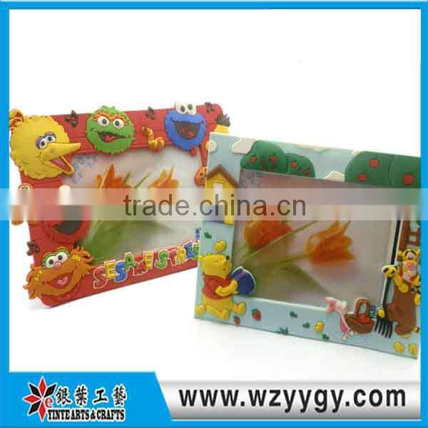 Customized 3D Soft pvc photo frames for picture