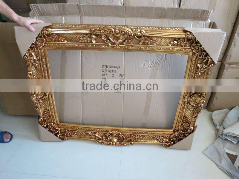 hot sale new style 24x36" wall resin moulding antique gold oil painting frame painting frame