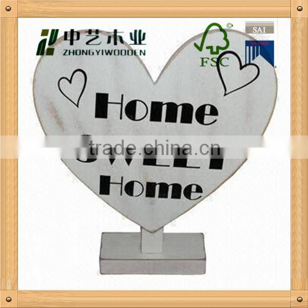 Laser cutting white painted small recycled wooden Christmas tree crafts