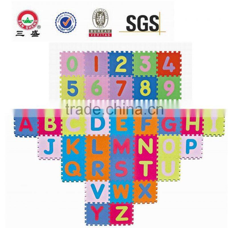baby alphabet learning eva puzzle mat/baby number puzzle mat/alphabet puzzle mat