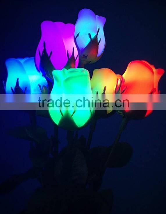 Fast Supplier Color Changing Battery Operated Led Flower Vase Light