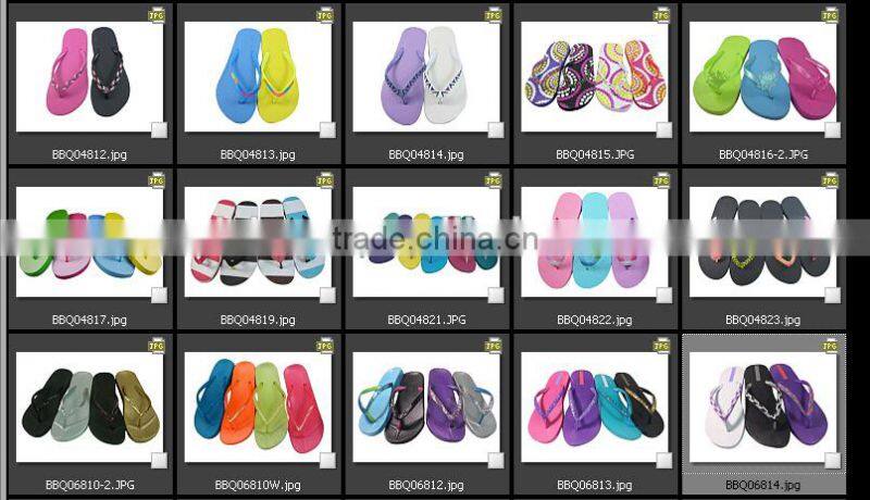 2015 good quality new design basic PE slipper
