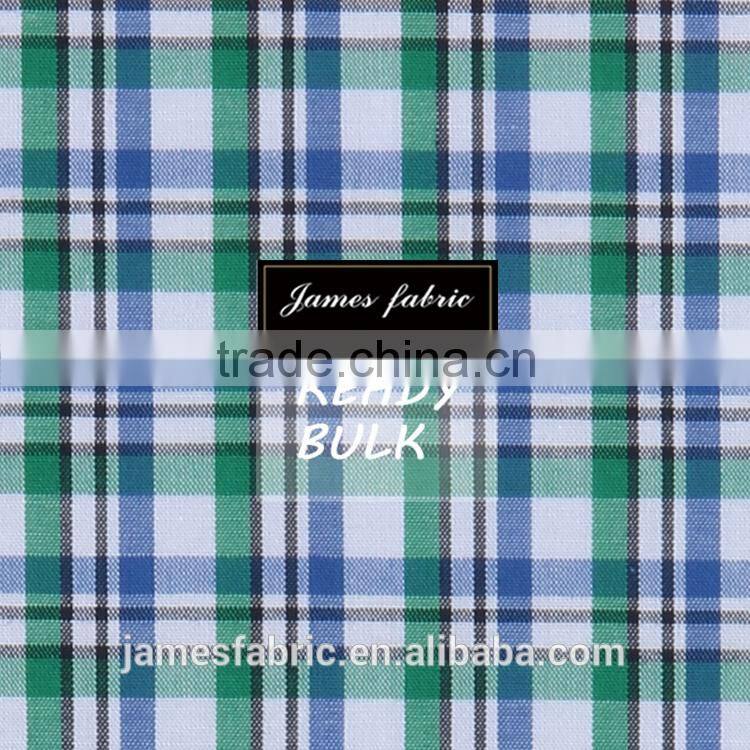 50s Yarn Dyed Cotton Shirting Fabric, Colorful Check/Plaid Fabric, Plain Weaving Fabric