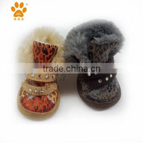 JML High qulity dog shoes for lovely dog anti-slip christmas dog shoes