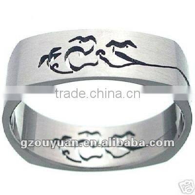 Solid casting simple style stainless steel ring