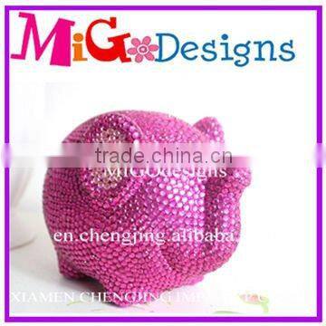 Direct Factory Produce OEM Art Decor Ceramic Lovely Pig Pink Piggy Bank