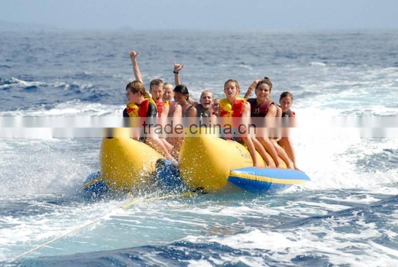 10 Persons Ocean Inflatable Float Water Banana Boat With 2 Tubes For Sale