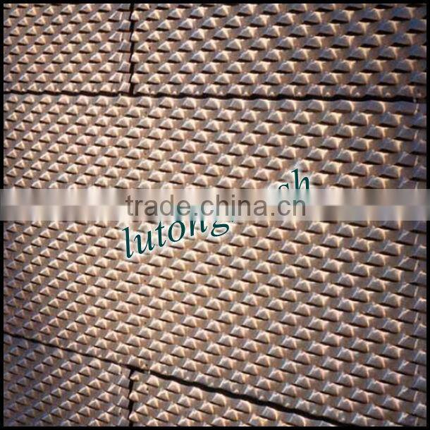 Anping lutong mesh copper decorative plates for facade decoration