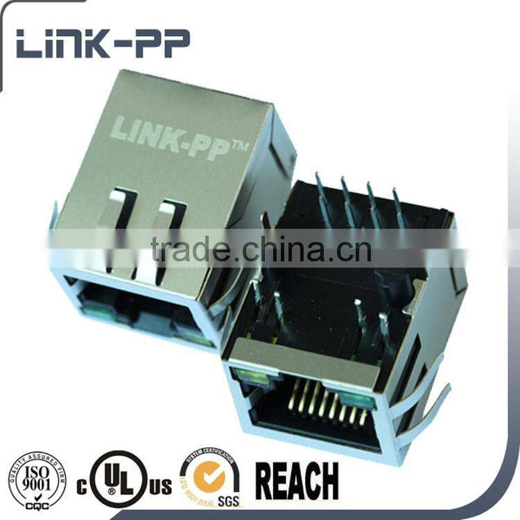 7499210121A Single Port 10/100 BASE-T POE RJ45 Connector MagJack